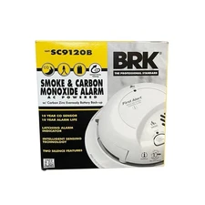 BRK First Alert SC9120B Smoke & Carbon Monoxide Alarm AC Powered Backup NIB