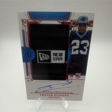 2025 Panini Nat'l Treasures Rookie Hats Off Trevor Etienne AutoPatch 2/3Panthers