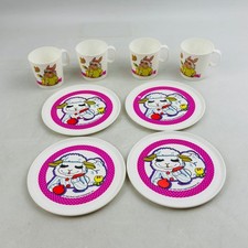 Vintage Lamb Chop Toy Plates Cups Charlie Horse Shari Lewis 1993 Chilton Globe
