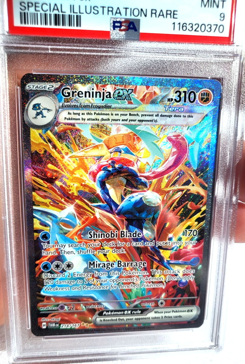 Greninja ex 214/167 Sv06: Twilight Masquerade Holo PSA 9 Under new