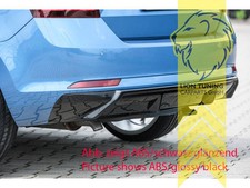 Rieger Heckansatz Heckspoiler Diffusor für Skoda Rapid NH schwarz matt für AHK