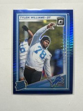 2025 Panini Donruss Optic - Rated Rookie Tyleik Williams #246 Blue Hyper Prizm 