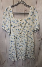 Old Navy Women's Size XL White & Blue Dress