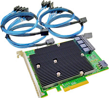 LSI 9300-16i HBA 12Gbps  IT MODE ZFS/unRAID  4x SATA Cables