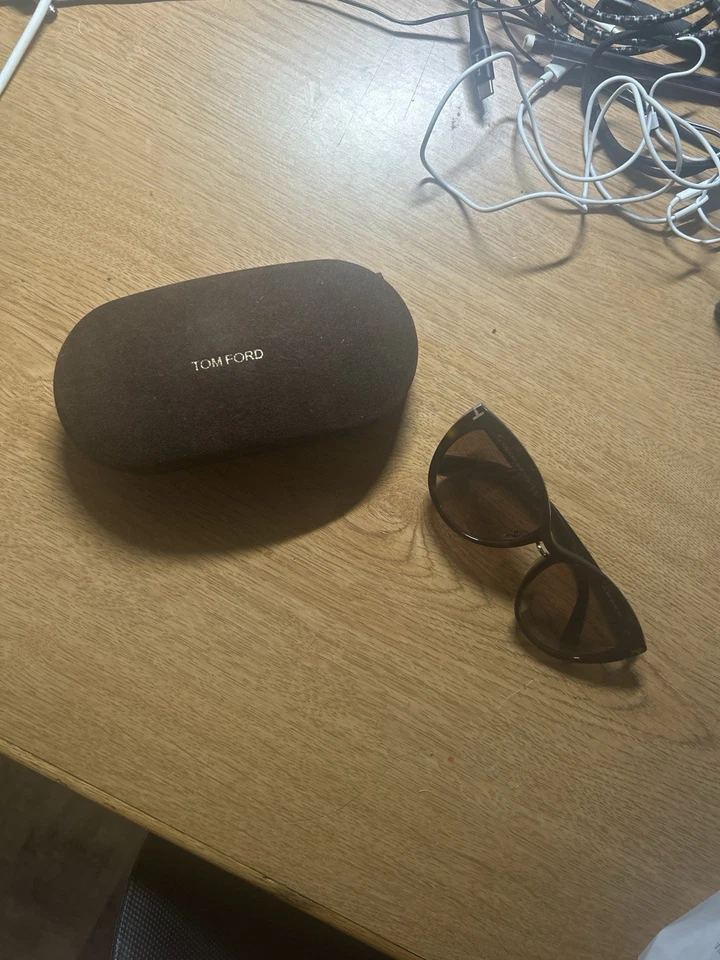 Gafas Tom Ford Tonos Marrón con Estuche Italia Auténticas Unisex Usadas Foto 4 de 4