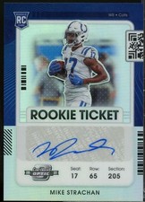 Mike Strachan Rookie Card 2021 Panini Contenders Optic Autograph Silver #193 