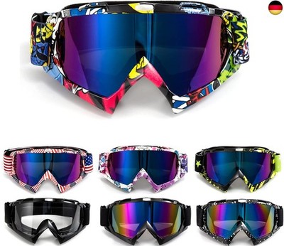 Motorradbrille Motocross Brille Dirt Bike Crossbrille ATV Off Road Racing