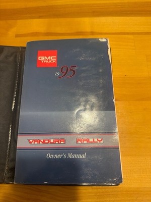 1995 GMC Vandura Rally Van Owners Manual With Factory Vinyl Case OEM