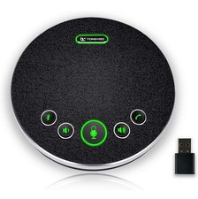 Wireless Bluetooth Conference Speakerphone, 360 Voice, 4 AI Noise-Cancel Mics
