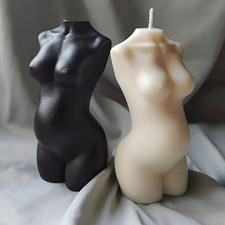 Molde Mujer Embarazada para Mamá, Vela Corporal, Resina - Molde Silicona Torso Madre