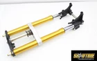 08-16 YAMAHA YZF R6 COMPLETE FRONT END FORKS SUSPENSION HANDLEBARS TRIPLE TREE