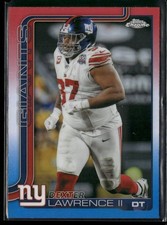 2025 Topps Chrome Football #230 Dexter Lawrence Red White and Blue