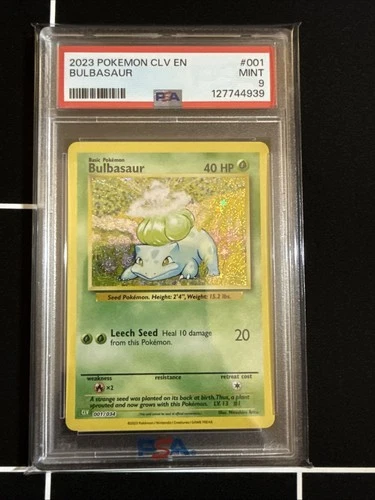 Pokemon Classic Collection Bulbasaur #001 PSA 9
