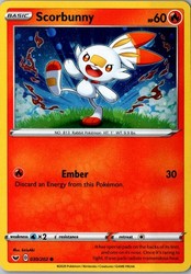 Scorbunny (Cosmos Holo) 030/202 Sword & Shield Blister Exclusive