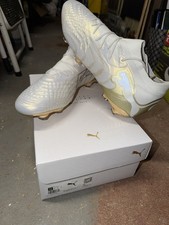 PUMA Future 9 Ultimate FG Special Edition White Pack Football Cleats US 14