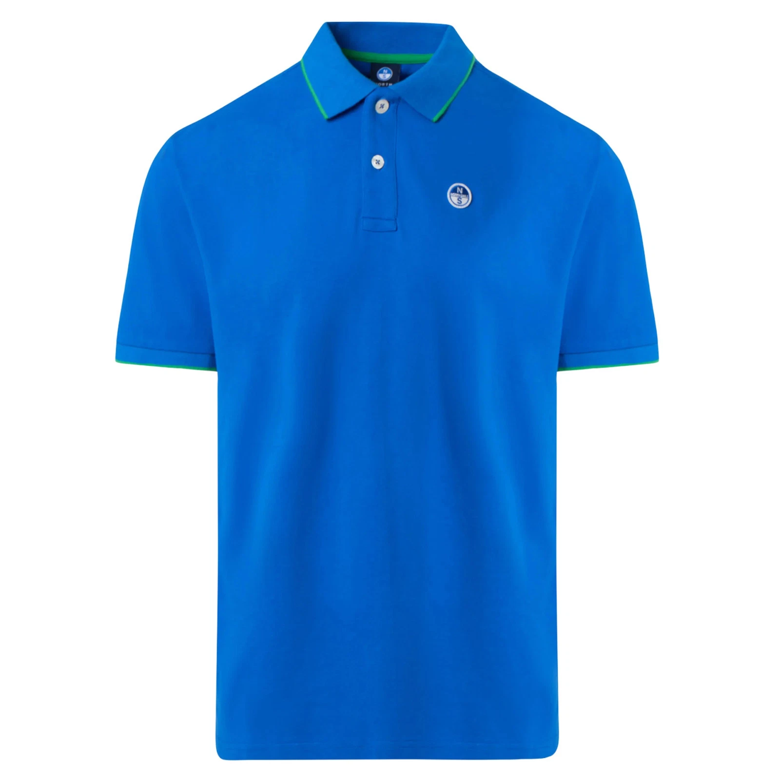 North Sails Collar Lettering Polo Shirt Polo Shirt Men Cotton Blue