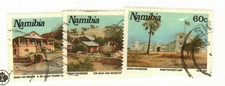 Namibia #702-3, 705 used