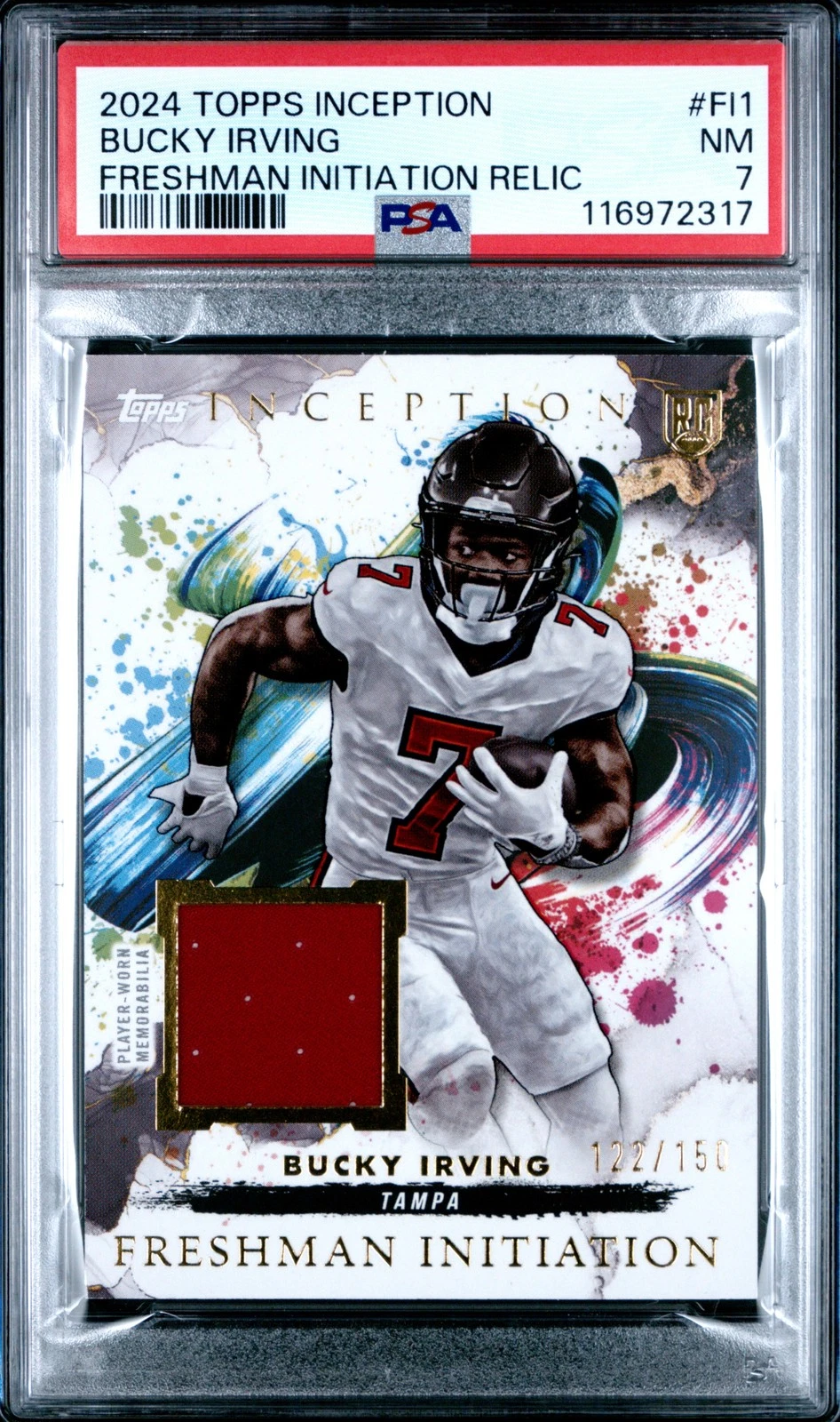 Bucky Irving Topps Inception Freshman Initiation Relics #FI1 Base