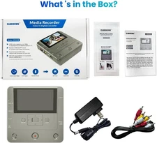 Clariviews VHS to DVD Converter Media Recorder Wifi to DVD/USB/SD/HDD + 10 DVD-R