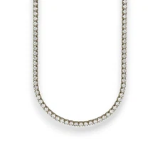 Tennis Necklace - 10K Yellow Gold