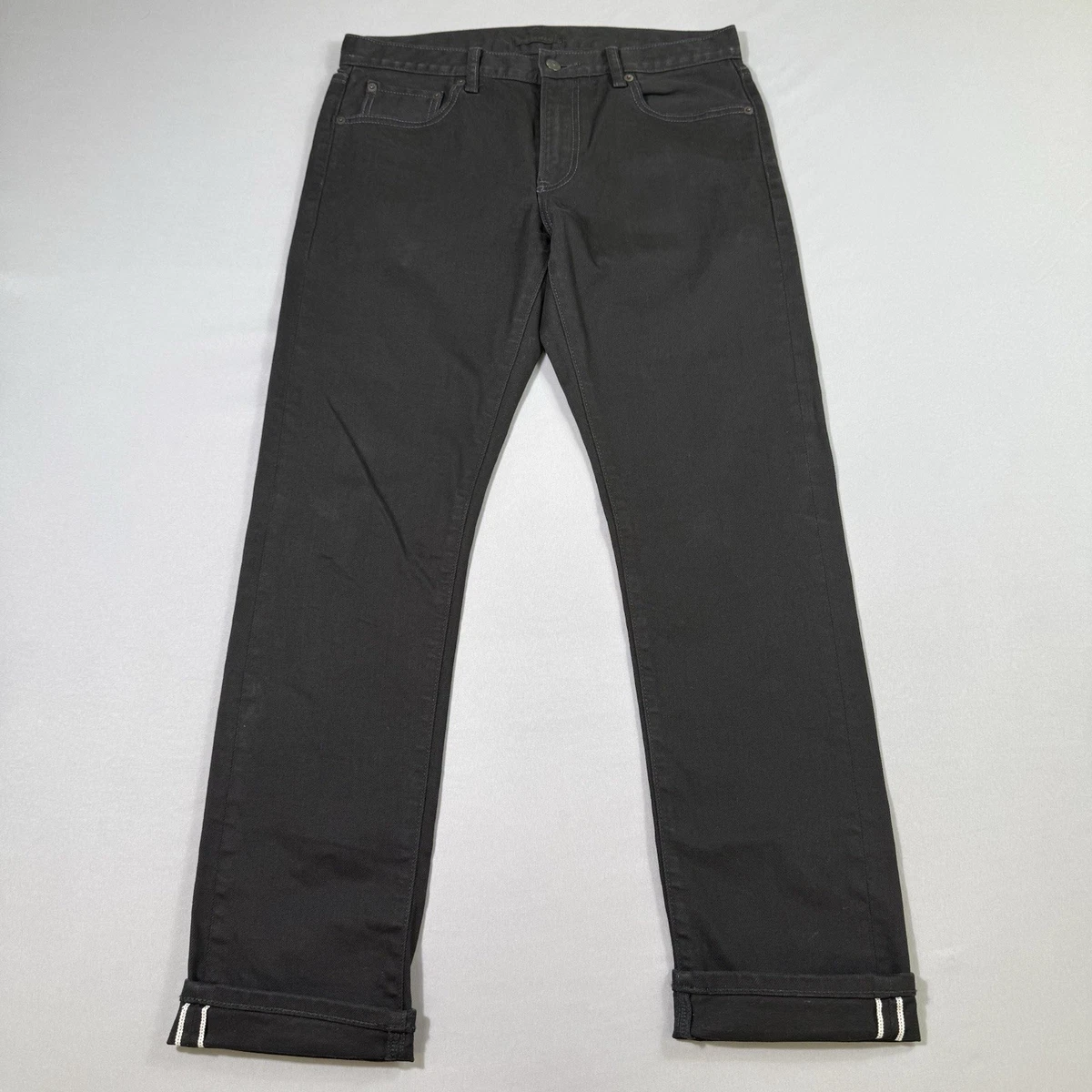 优衣库修身牛仔裤男32 内缝| eBay