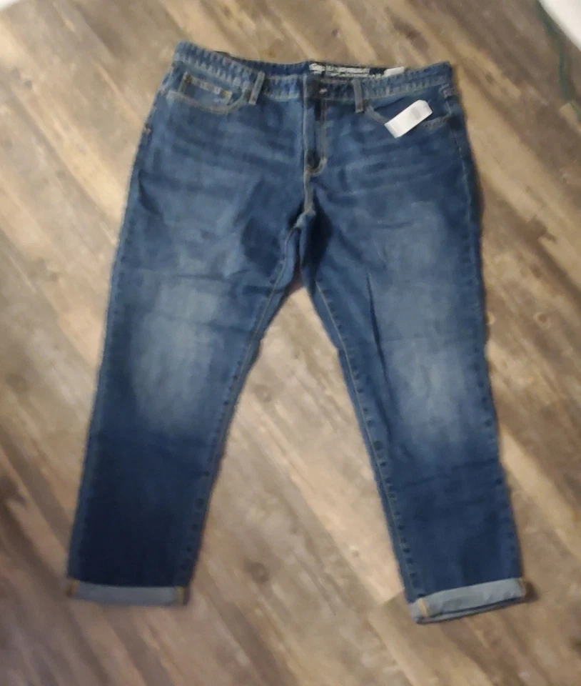 Pantalones de mezclilla para mujer Gap azules talla 12/31 Boyfriend cupé. Nuevo con etiquetas Foto 3 de 4