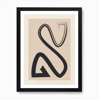 Heiro Beige 2 Kunstdruck Gerahmt Wandbild Poster Leinwanddruck Bild