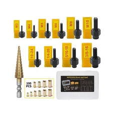 HIFESON Rivet Nut Tool,Hand Nuts Riveter,Rivnut Tool with Metric an... Fast Ship