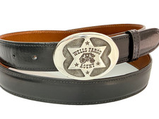 1977 125th Anniversary Wells Fargo Agent Sterling Silver Western Belt Buckle 36