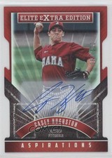 2015 Panini Elite Extra Edition Aspirations 87/100 Casey Hughston #97 Auto 0pm