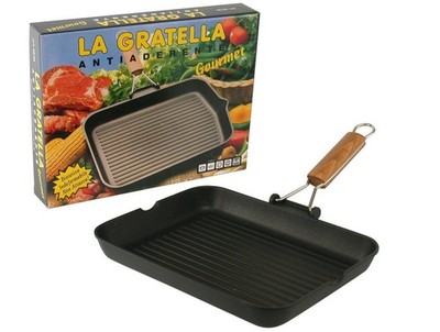 Steak Grill Risoli Non-Stick Waffle Maker Handle Folding 14 3/16x10 3/16in