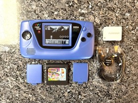 Sega Game Gear - Works, Recapped, LCD Screen Mod, Glass Lens, Clean Shell +more