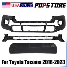 Front Bumper Cover Kit For 2016-2023 Toyota Tacoma Primed With Bumper Valance