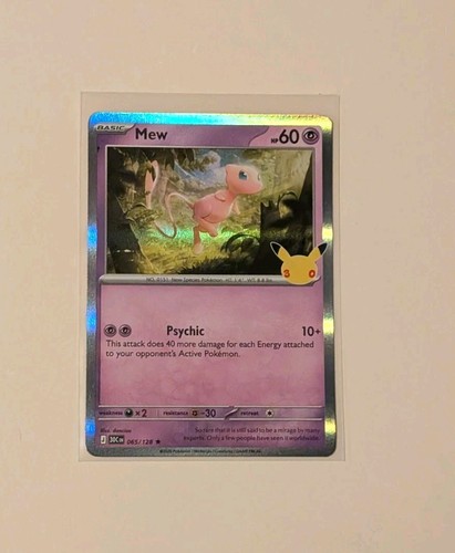 Mew 065/128 Pokemon 30th Anniversary Celebration Foil
