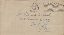 GRACE COOLIDGE - FREE FRANK SIGNED CIRCA 1934