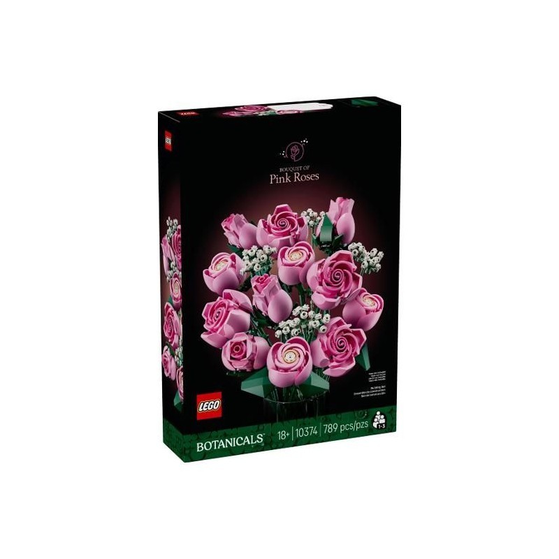 Bouquet de roses roses LEGO 10374, le cadeau idéal pour amateurs de fleurs