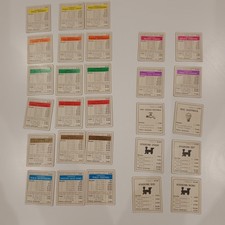 Monopoli contratti cartoncini proprietà ipoteche lire vintage gioco società