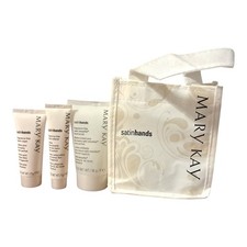 MARY KAY SATIN HANDS PAMPERING SET FRAGRANCE FREE, HAND CREAM, SCRUB, SOFTENER