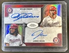 2025 Topps Chrome Dylan Crews James Wood Dual Auto Autograph #/25 Nationals