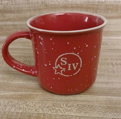 Makers Mark Bourbon Whiskey Ceramic Coffee Cup Mug Red With Tan Speckles