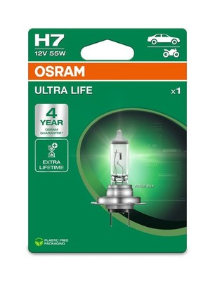 Glühlampe H7 12V 55W PX26d 1500lm OSRAM ULTRA LIFE passend für diverse PKW