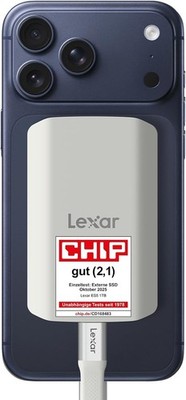 Lexar ES5 Tragbare SSD 1TB, USB 3.2 Gen2x2 mit bis zu 2.000 MB/s Lesen und