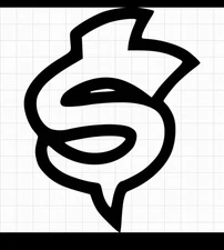 It’s just paper money logo Vinyl Decal 3”,5”,6” Sticker