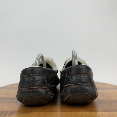 Ugg mens ascot leather slippers size 11 dark brownn leather GUC‎ Ugg Men main image 4