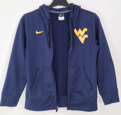 West Virginia WVU Mountaineers Hoodie Jacket Boys Youth M 10-12 Nike Therma Fit - Picture 2 of 11