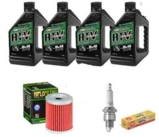 Oil Change Kit Arctic Cat 250/300 Tune up Kit Spark Plug 1998-2005 4 Quart
