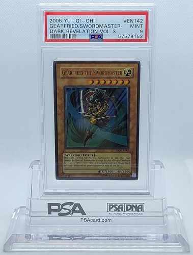 2006 YUGIOH DR3-EN142 SWORDMASTER ULTRA RARE HOLO FOIL PSA 9 MINT #57579153 - Picture 2 of 6