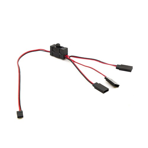 3-way Wire LED Light On/off Switch Y Cable for 1/10 SCX10 TRX-4 RC Crawler Cars - Picture 2 of 5