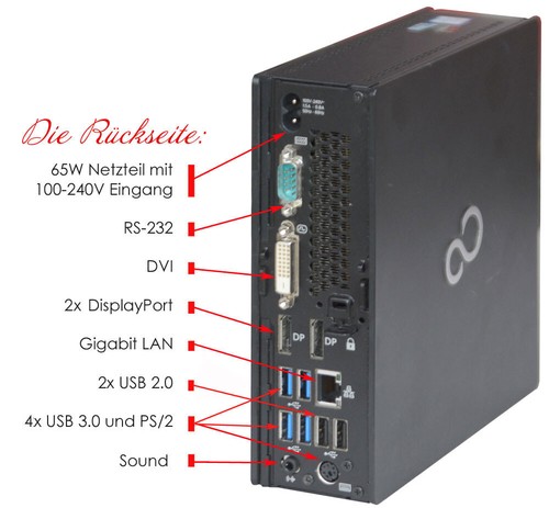 Mini Computer Q956 Intel i5-6500T 16GB Storage 500GB SATA SSD Dual Head Win 11 - Picture 5 of 7