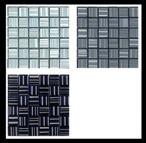 Glasmosaik Fliesen Mosaic Bad Mosaikfliesen Weiss Grau Schwarz 3d Effekt 8mm Ebay